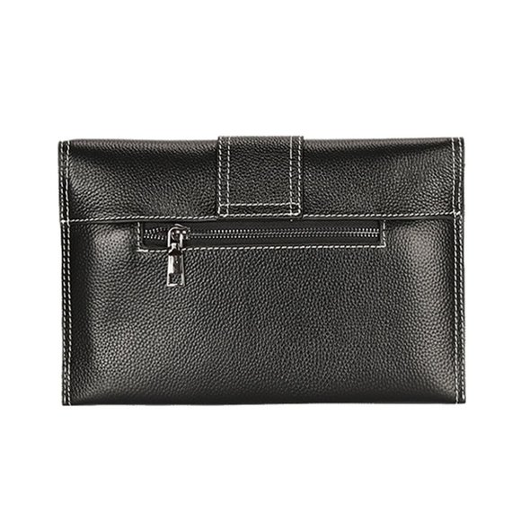 Black Clutch Handbag with Chain